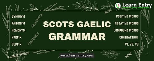 Scots gaelic Grammar