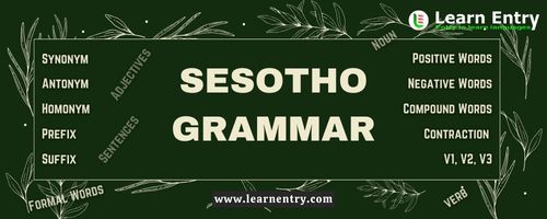 Sesotho Grammar
