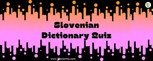 English to Slovenian Dictionary Quiz