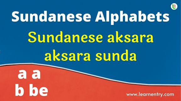 Sundanese Alphabet