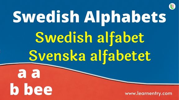 Swedish Alphabet