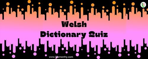 English to Welsh Dictionary Quiz