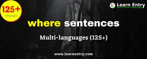 Where sentences in multi-languages (125+)