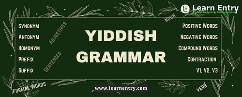 Yiddish Grammar