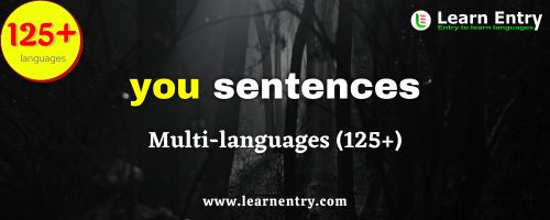 You sentences in multi-languages (125+)