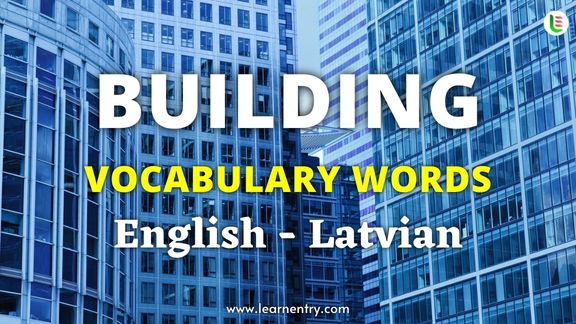 Building vocabulary words in Latvian and English