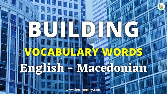 Building vocabulary words in Macedonian and English