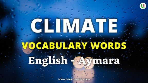 Climate names in Aymara and English