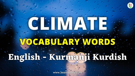 Climate names in Kurmanji kurdish and English