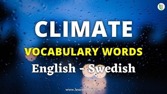 Climate names in Swedish and English