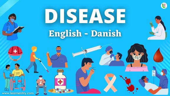 Disease names in Danish and English