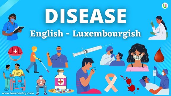 Disease names in Luxembourgish and English