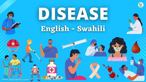 Disease names in Swahili and English