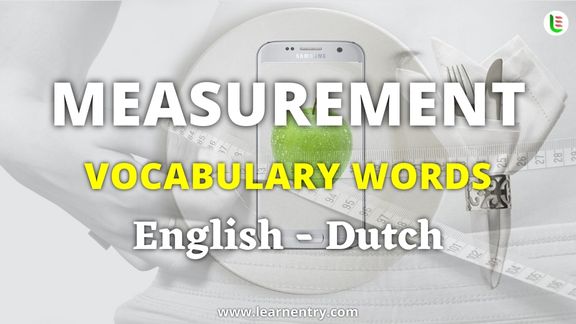 Measurement vocabulary words in Dutch and English