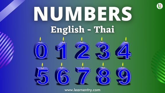 Numbers in Thai
