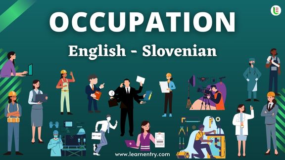 Occupation names in Slovenian and English