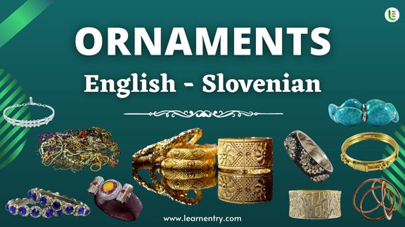 Ornaments names in Slovenian and English