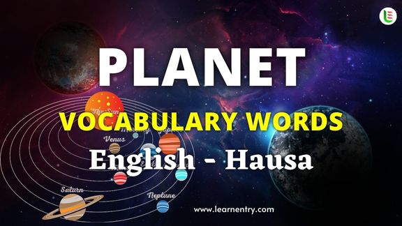 Planet names in Hausa and English