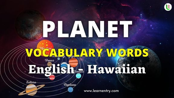 Planet names in Hawaiian and English