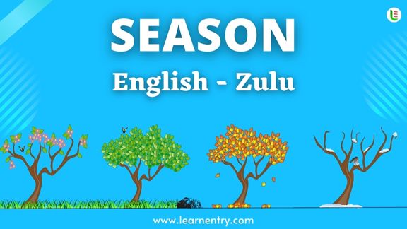 Season names in Zulu and English