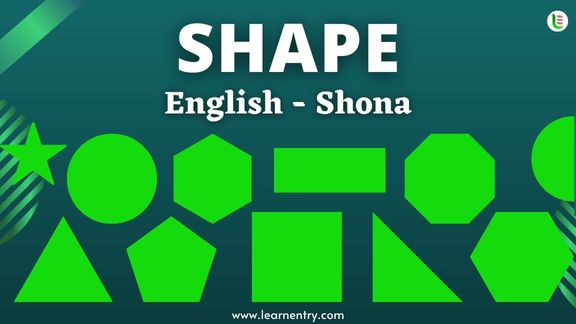 Shape vocabulary words in Shona and English