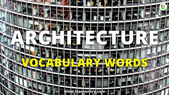 Architecture vocabulary words in English vocabulary in English | Learn Entry
