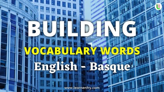 Building vocabulary words in Basque and English