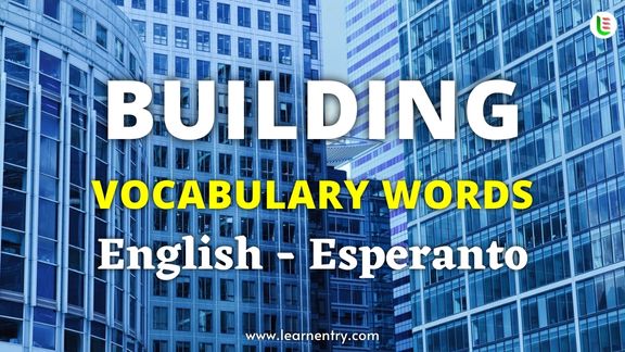 Building vocabulary words in Esperanto and English - Common Esperanto Vocabulary