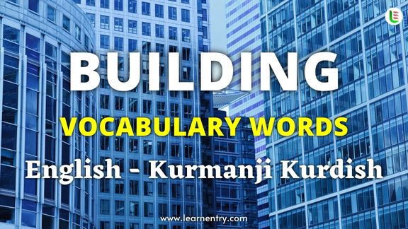 Building vocabulary words in Kurmanji kurdish and English