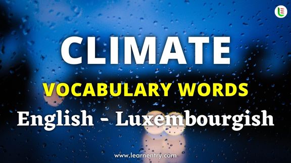 Climate names in Luxembourgish and English