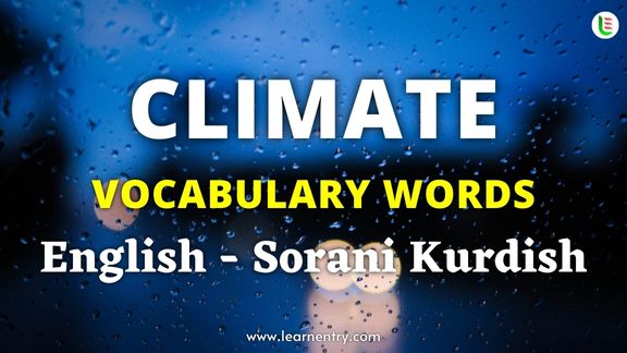 Climate names in Sorani kurdish and English