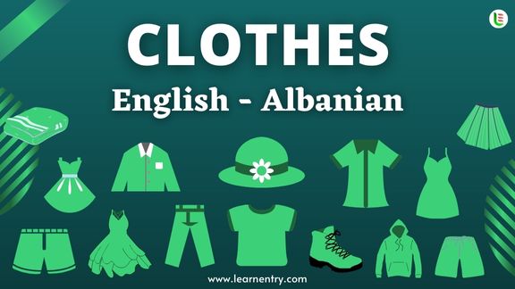 Cloth names in Albanian and English - Common Albanian Vocabulary