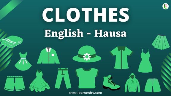 Cloth names in Hausa and English - Common Hausa Vocabulary