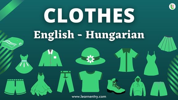 Cloth names in Hungarian and English - Common Hungarian Vocabulary