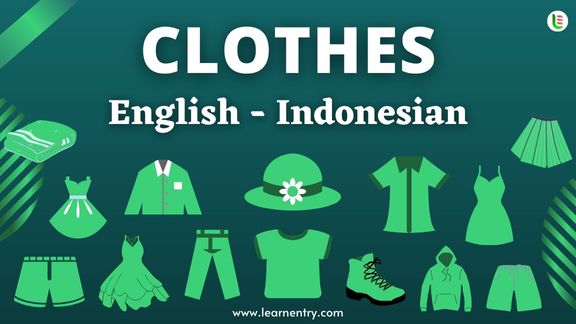 Cloth names in Indonesian and English