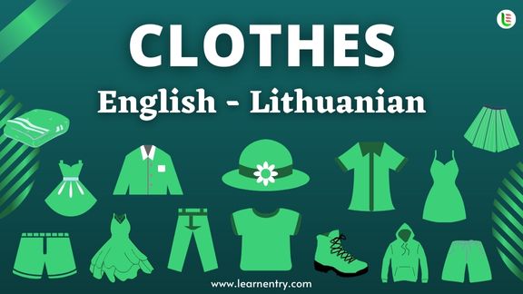 Cloth names in Lithuanian and English