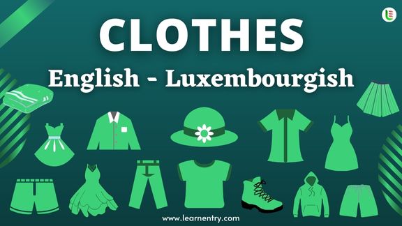 Cloth names in Luxembourgish and English