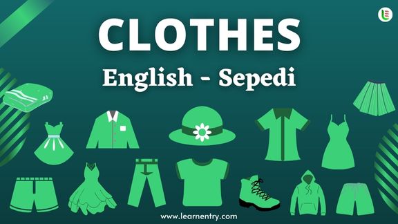 Cloth names in Sepedi and English