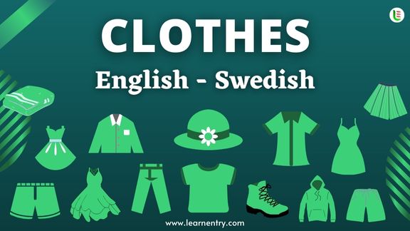 Cloth names in Swedish and English - Common Swedish Vocabulary
