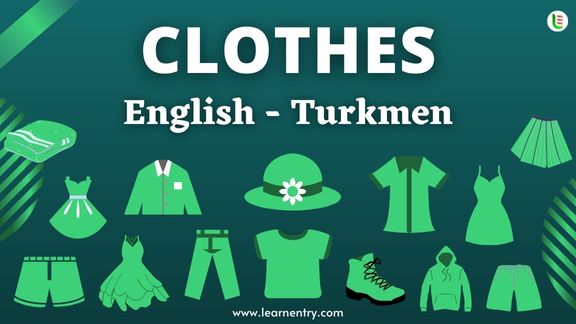 Cloth names in Turkmen and English