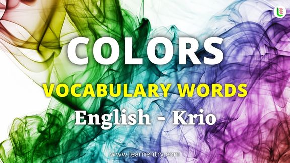 Colors names in Krio and English - Common Krio Vocabulary