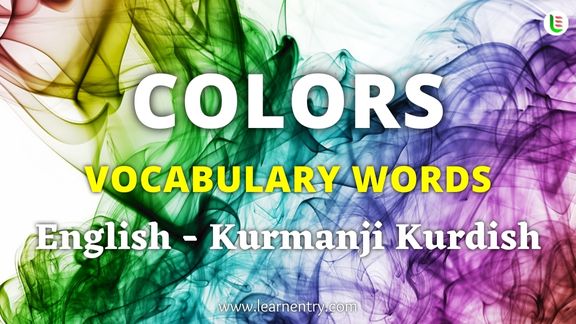 Colors names in Kurmanji kurdish and English