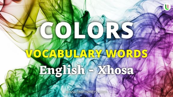 Colors names in Xhosa and English - Common Xhosa Vocabulary