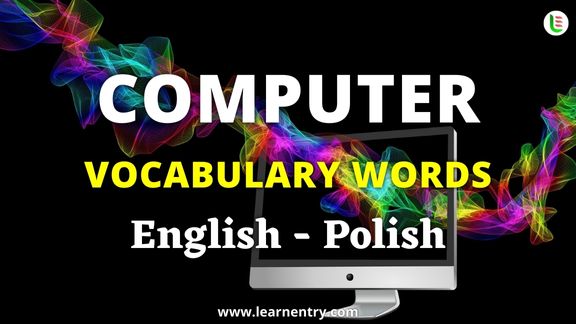 Computer vocabulary words in Polish and English