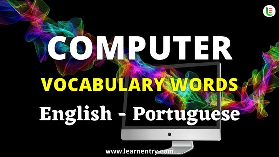 Computer vocabulary words in Portuguese and English - Common Portuguese Vocabulary