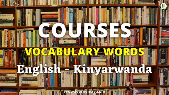 Courses names in Kinyarwanda and English - Common Kinyarwanda Vocabulary
