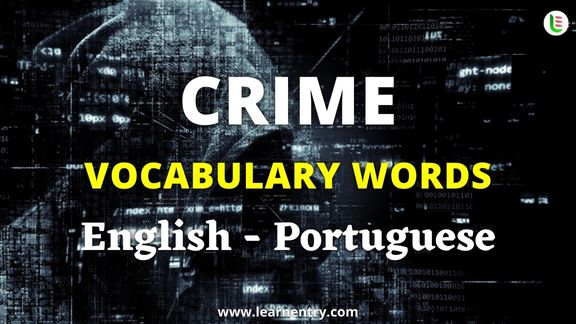 Crime vocabulary words in Portuguese and English - Common Portuguese Vocabulary
