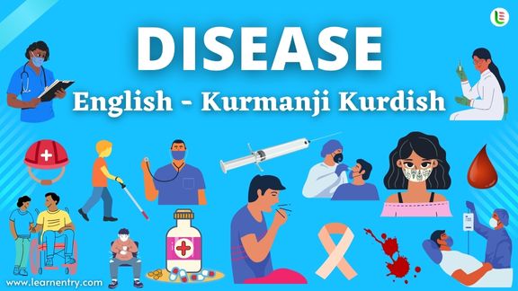 Disease names in Kurmanji kurdish and English - Common Kurmanji kurdish Vocabulary