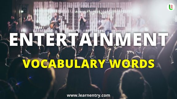 Entertainment vocabulary words in English vocabulary in English | Learn Entry