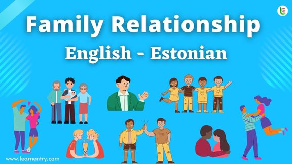 Family Relationship names in Estonian and English - Common Estonian Vocabulary